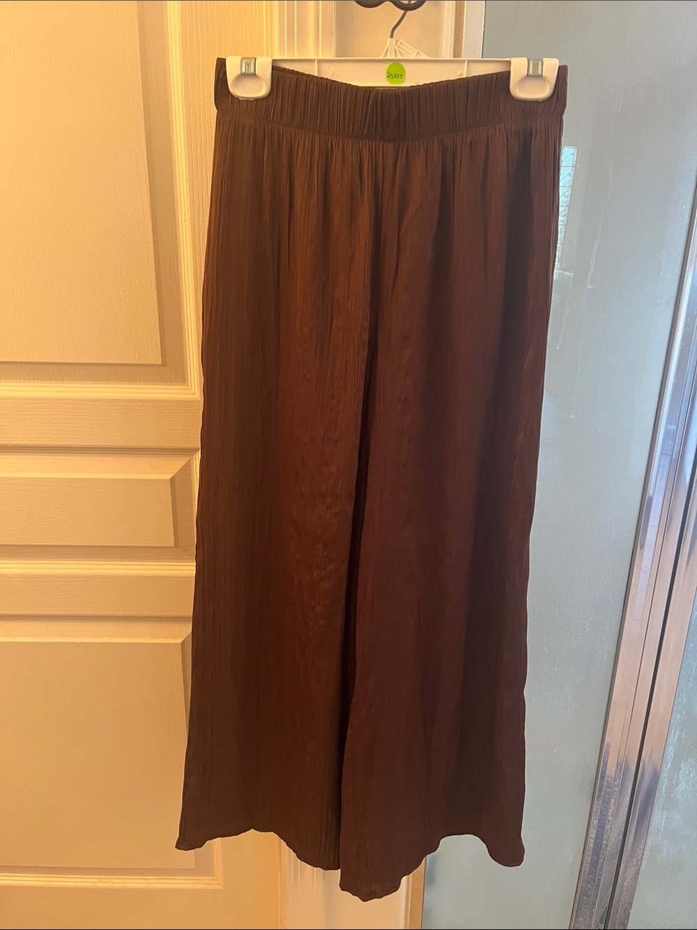 Z Supply Brown Wide-Leg Pleated Pull-On Pants - Picture 2 of 5